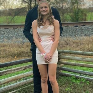 Light pink homecoming dress